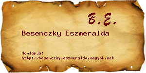 Besenczky Eszmeralda névjegykártya